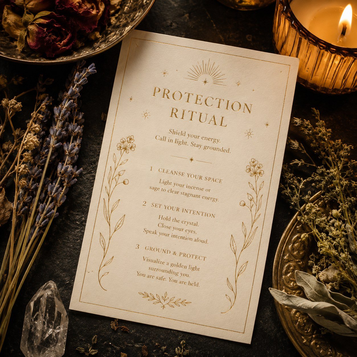 Printed Ritual Card