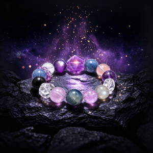 Celestial Serenity Bracelet — Moonstone, Rose Quartz & Amethyst, Spiritual Healing, Emotional Balance & Inner Harmony