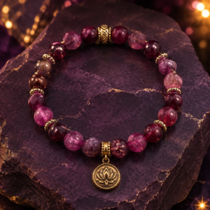 Deep Rose Devotion Bracelet