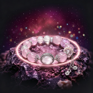 Celestial Rose Quartz Bracelet | Starry Love & Feminine Energy Crystal Jewelry