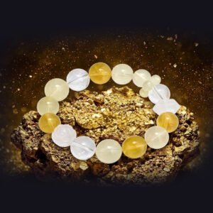 Clear Quartz & Citrine Clarity Bracelet — Focus, Inner Peace & Positive Energy